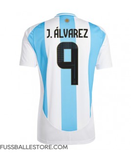 Günstige Argentinien Julian Alvarez #9 Heimtrikot Copa America 2024 Kurzarm